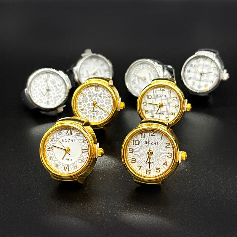 Ring Watch Simple Gold And Silver Shell All-Match Ring Watch Infinite Avenue