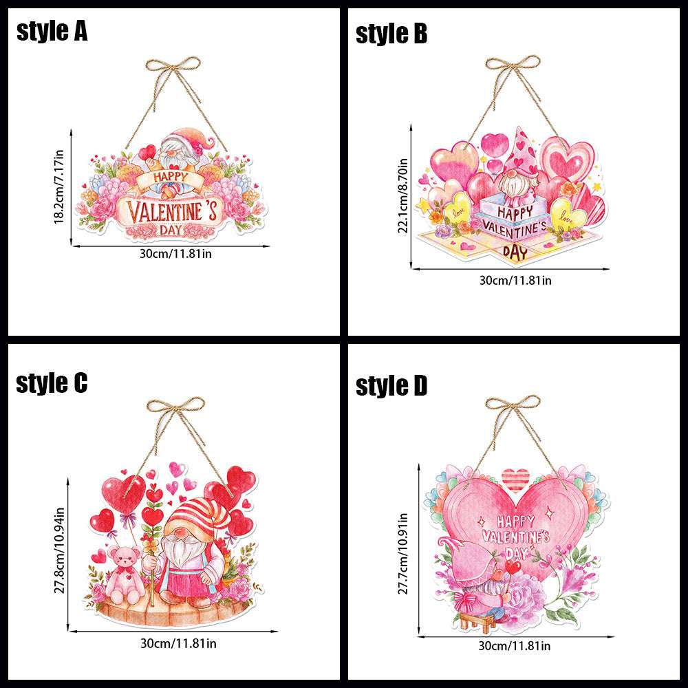 Valentine's Day Decorative Gift Garland Paper Door Hangers Infinite Avenue