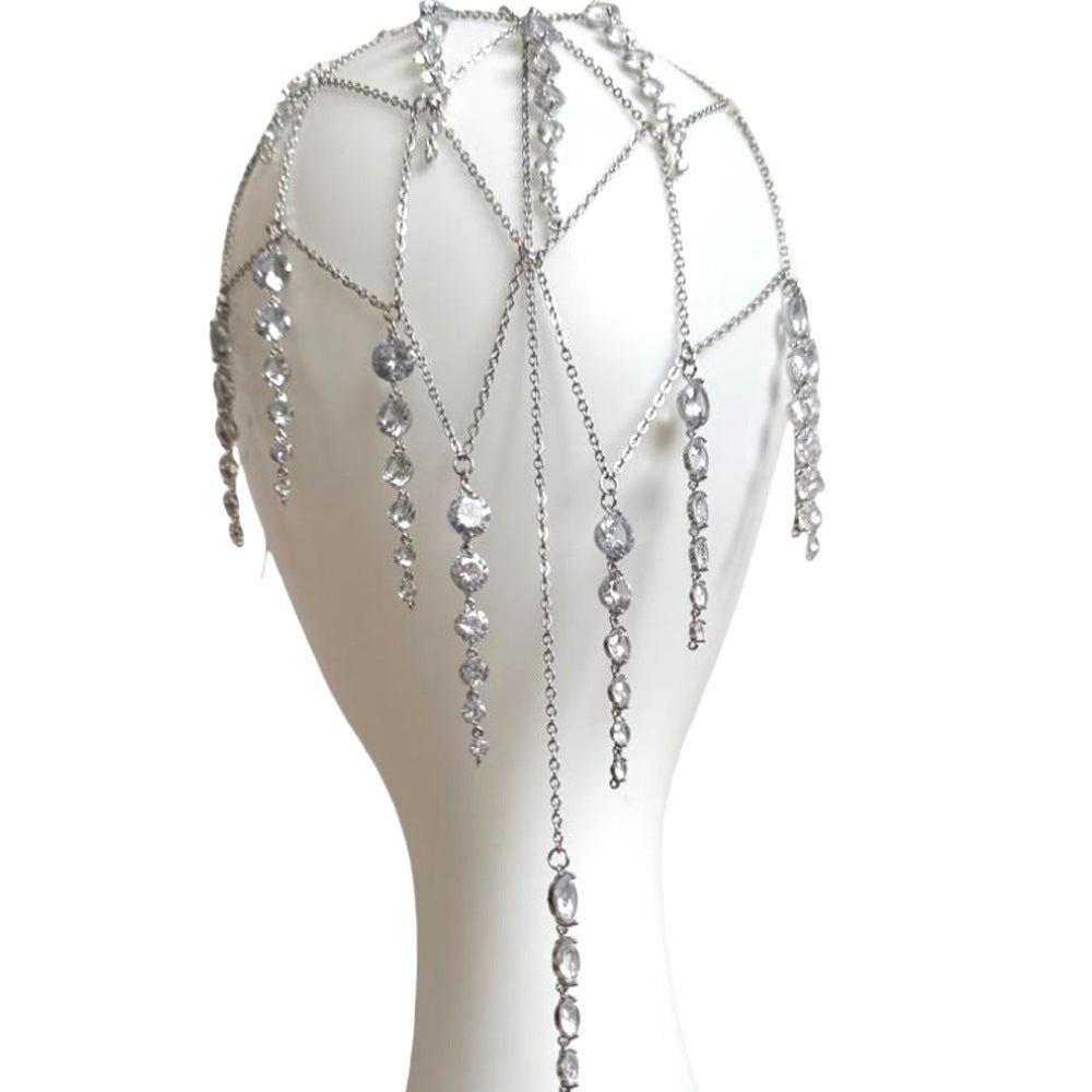 Tassel Headband Women's Rhinestone Chain Infinite Avenue