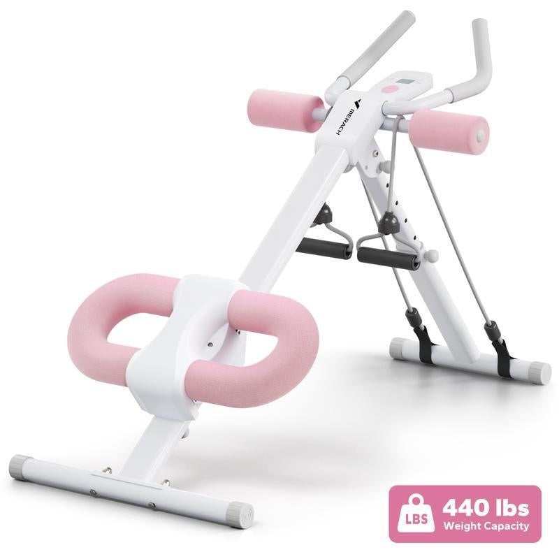 Waist-shaping Machine AB Rocket Abdominal Muscle Fitness Equipment Pink Count Drawstring Infinite Avenue