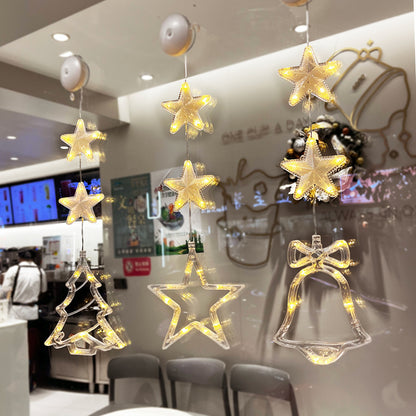 3pcs LED Star Lights – Christmas Tree & Window Hanging Ornaments Infinite Avenue