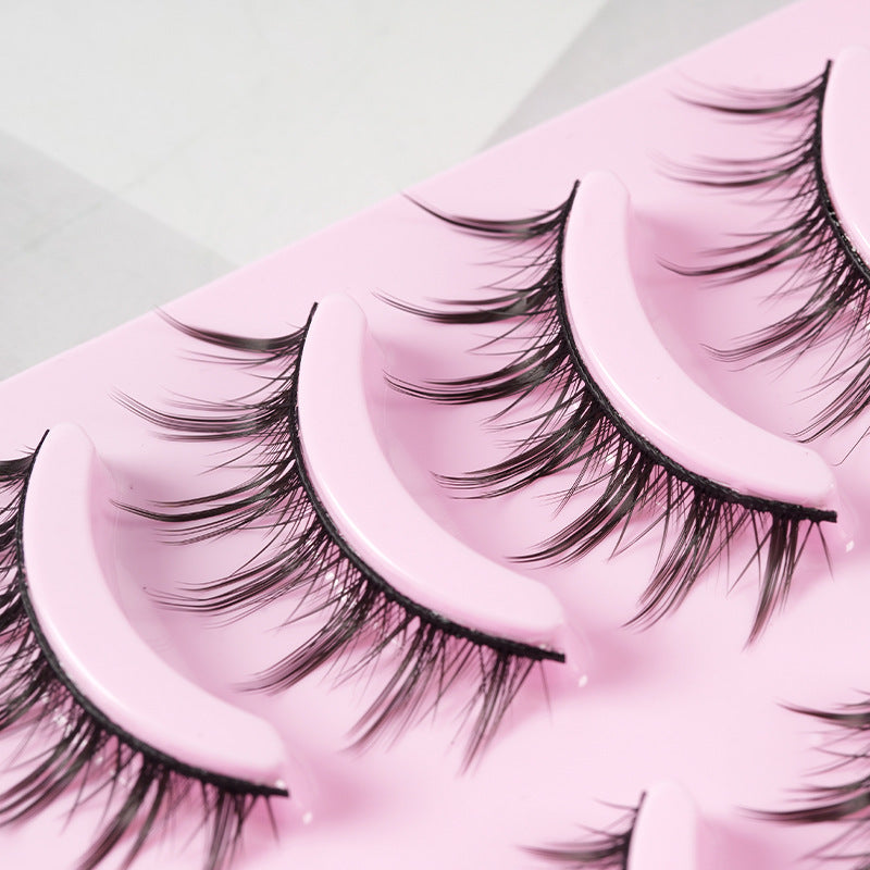 5 Pairs Manga Lashes – Anime Cosplay & Natural Wispy False Eyelashes Infinite Avenue