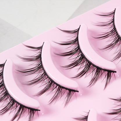 5 Pairs Manga Lashes – Anime Cosplay & Natural Wispy False Eyelashes Infinite Avenue