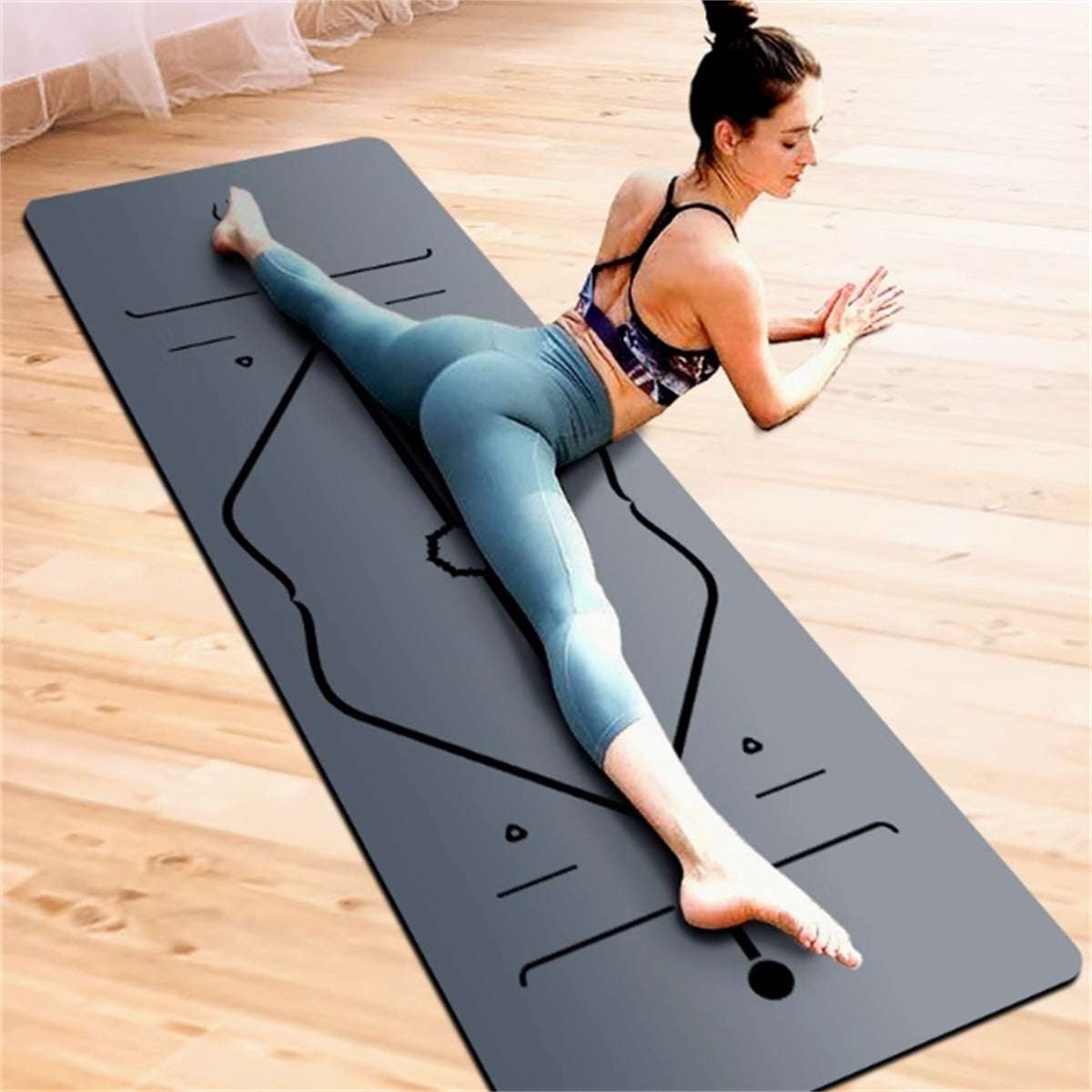 Natural Rubber Non-slip Professional 5mm Thickness Yoga Mat Infinite Avenue