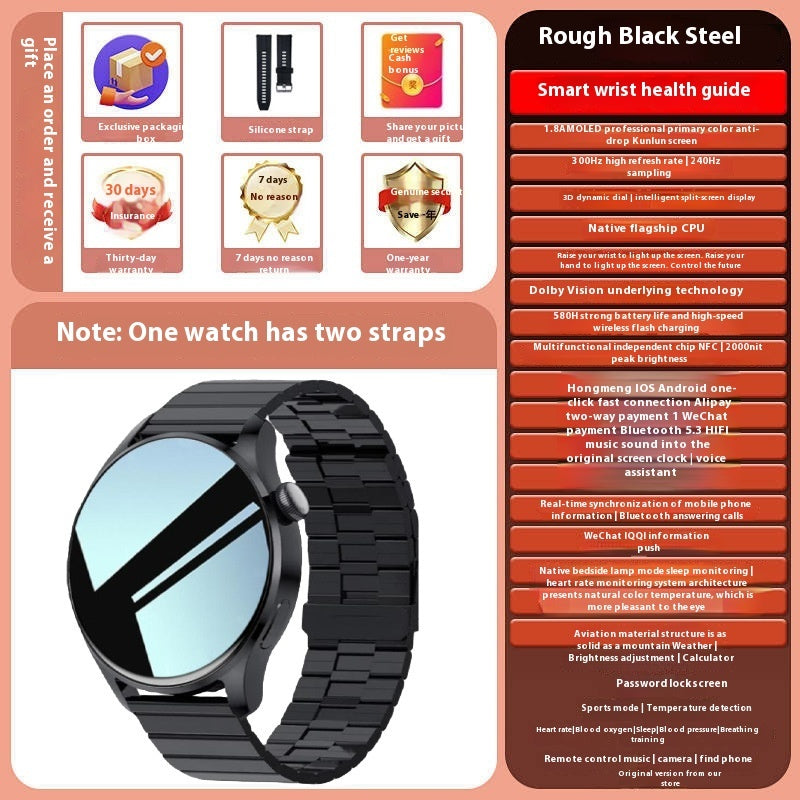 Smart Watch Bluetooth Calling Heart Rate Blood Pressure Multifunction Style3 Infinite Avenue