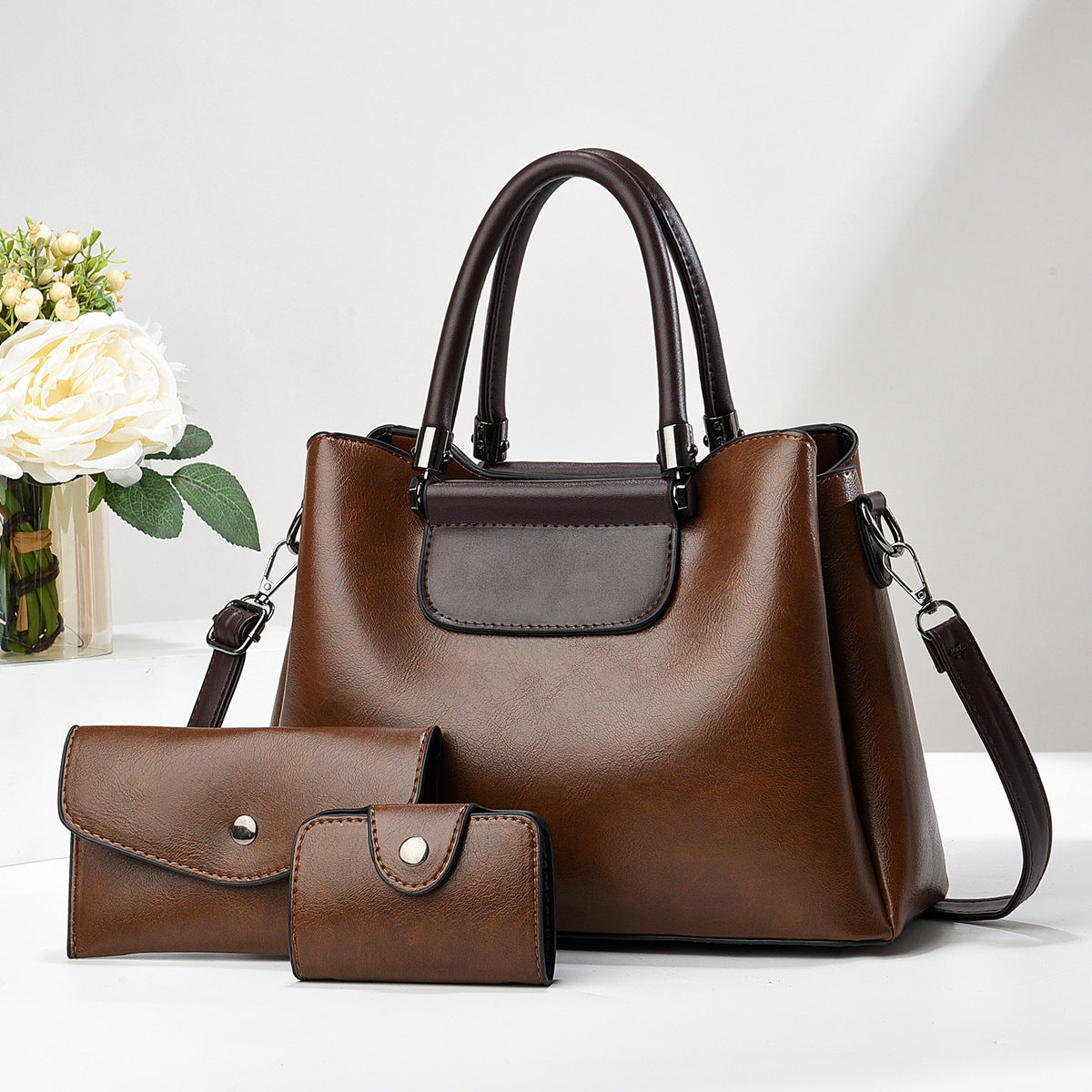 Women's Elegant Autumn Winter Handbag – Spacious & Stylish Coffee Infinite Avenue