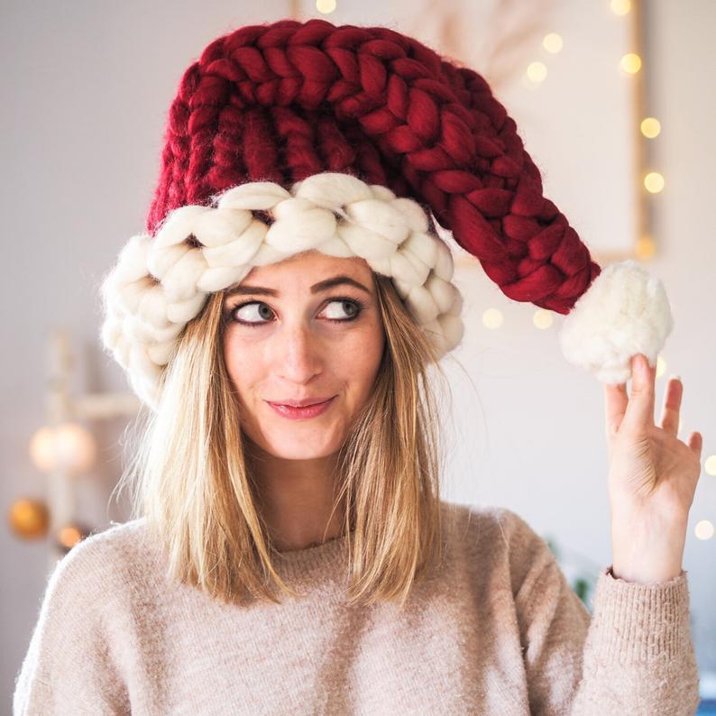 Christmas Plush Hat with Pompom – Cute Winter Style for All Ages Infinite Avenue