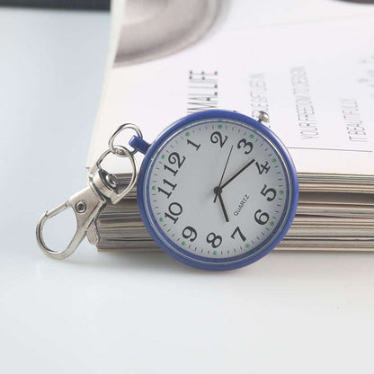 Clear Numbers Luminous Watch Keychain Pocket Watch Dark Blue Infinite Avenue