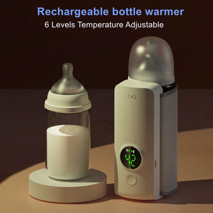 Portable Wireless Rechargeable Baby Bottle Warmer USB Charging And Heating Bag Portable Constant Temperature Milk Warmer Universal Bottle Insulation Sleeve Infinite Avenue