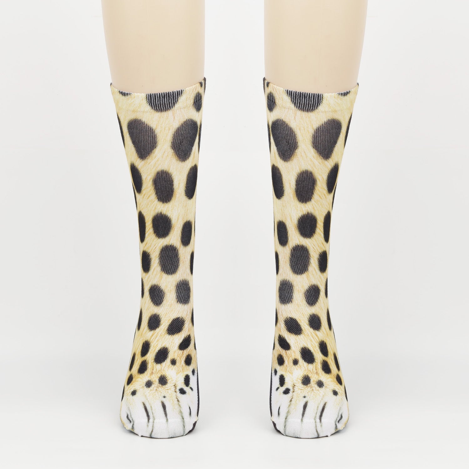 3D Animal Print Foot Socks Leopard Infinite Avenue