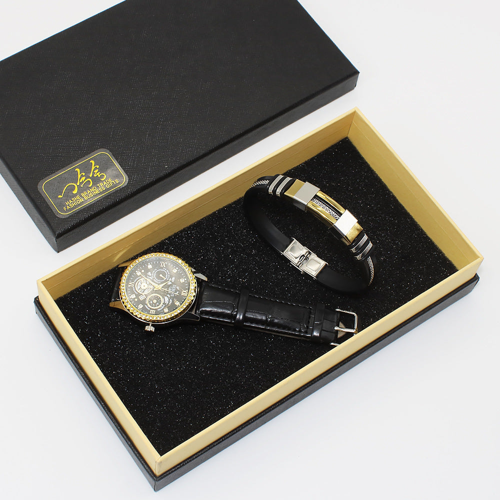 Couple Watch Suit Men's Watch Women's Watch Bracelet Gift Box Infinite Avenue