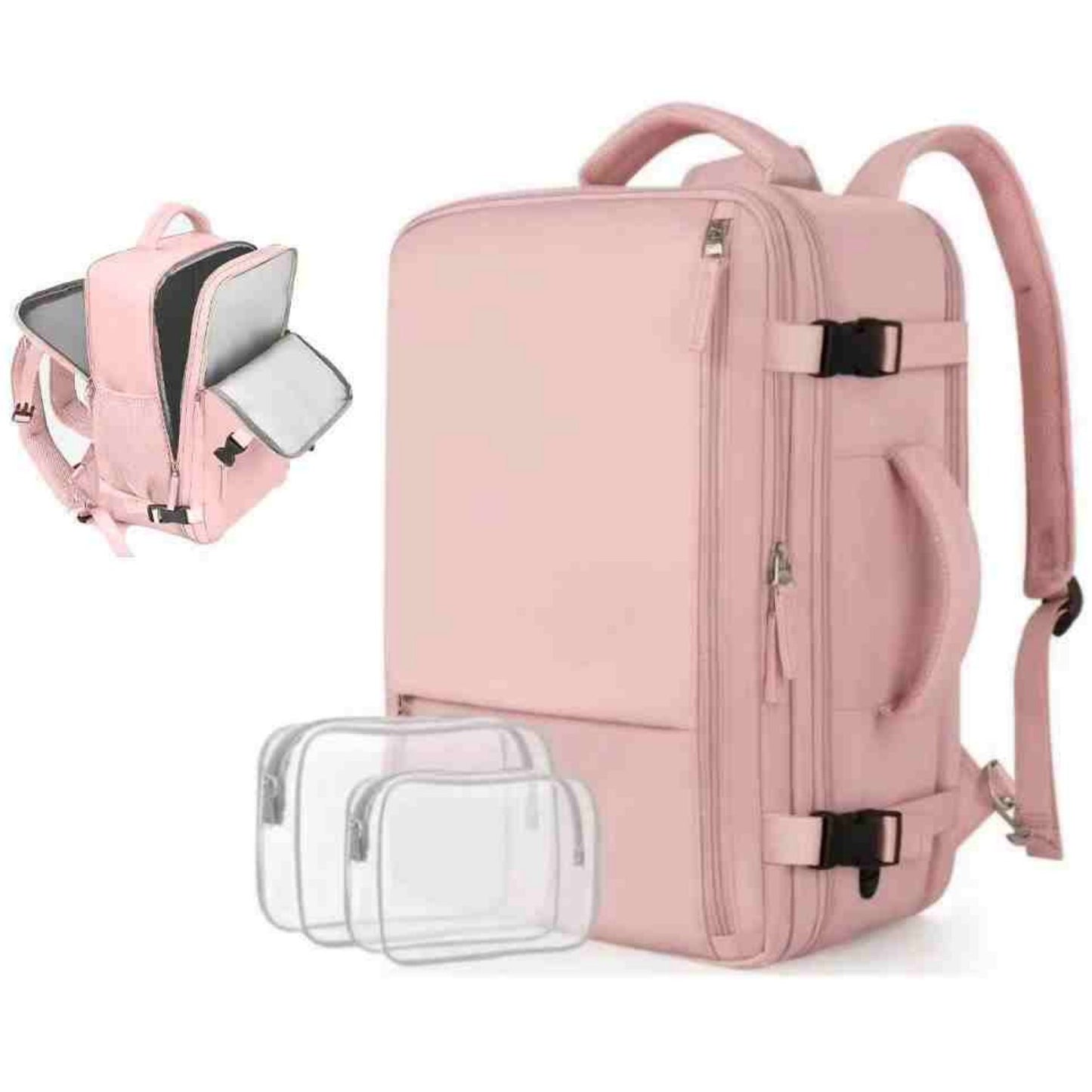 Versatile Backpack For Girls' Storage 8026 Pink Infinite Avenue