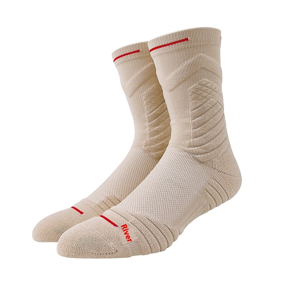 Knee-High White Basketball Socks – Long Tube Infinite Avenue