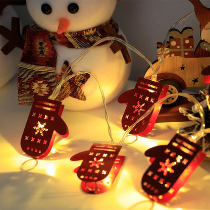 Christmas LED Light String – Santa, Elk, Snowman Decorations Christmas Gloves Infinite Avenue