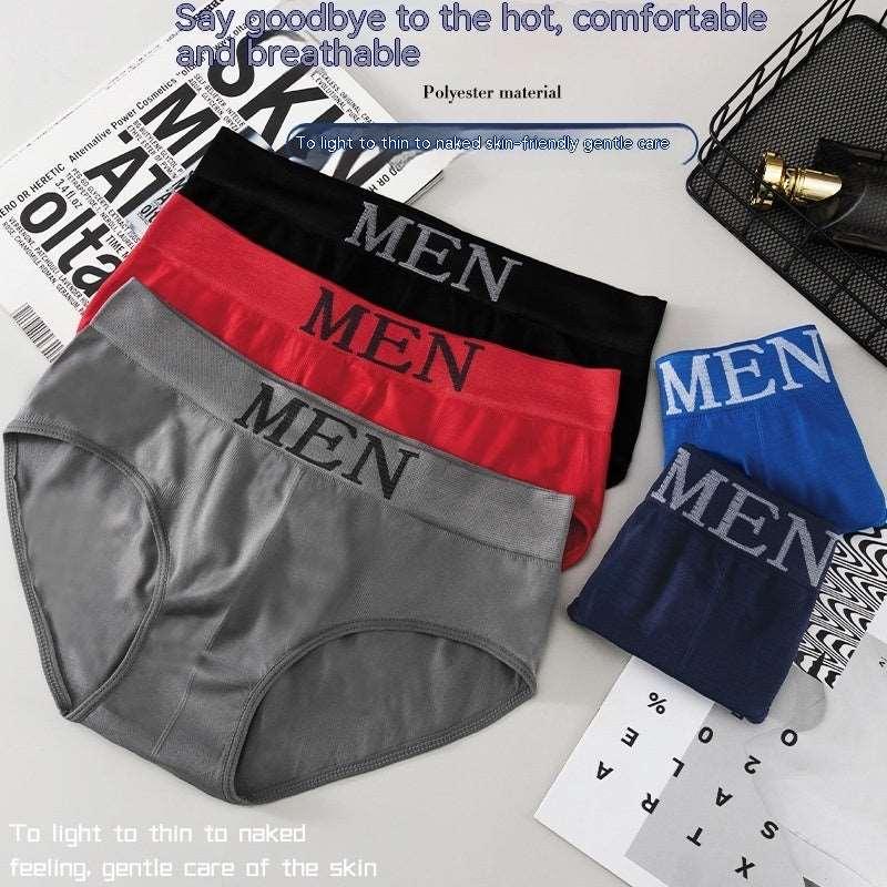 Men's Polyester Underwear Sports Breathable Briefs - Infinite Avenue