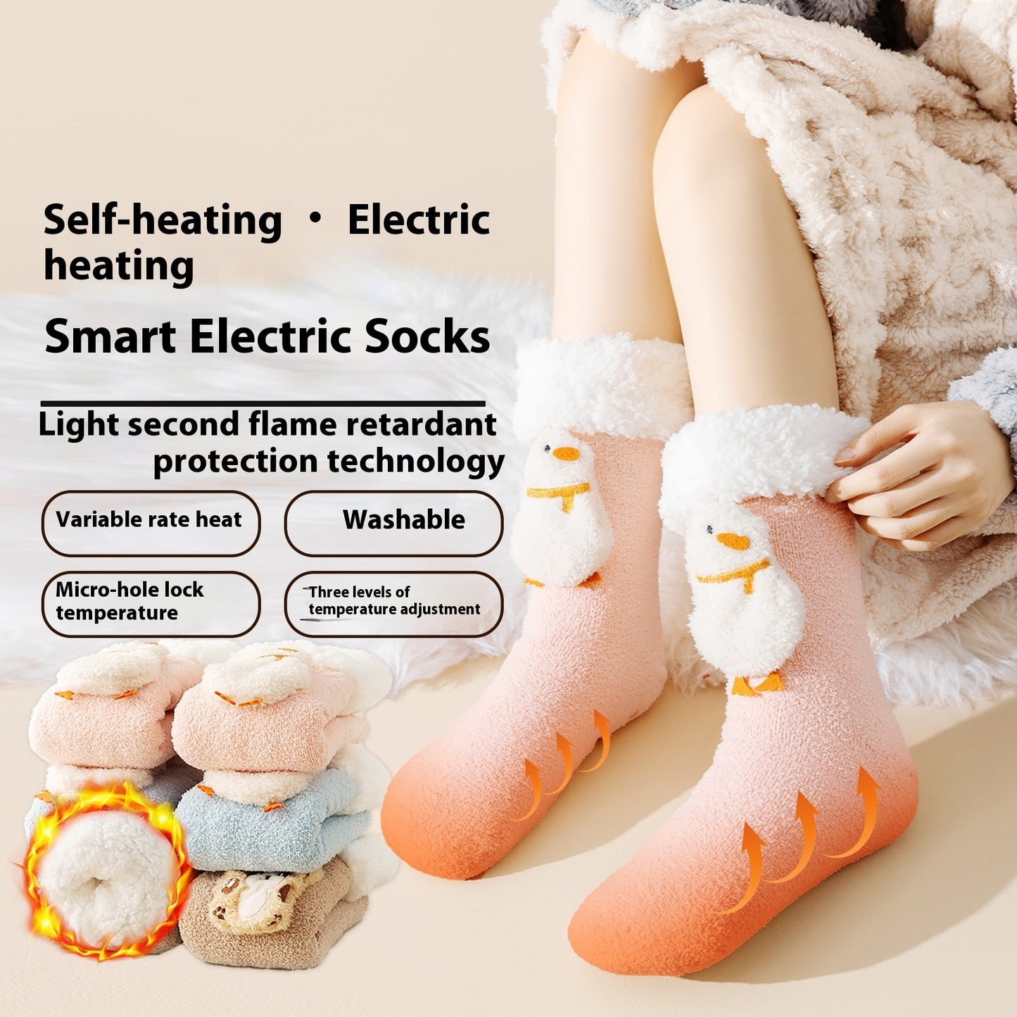 Winter Electric Heated Cold-Proof Socks Infinite Avenue