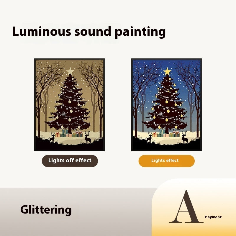 Luminous Christmas Tree Bluetooth Speaker – Desktop Ornament Gift Shining 18x24 USB Plug In Infinite Avenue