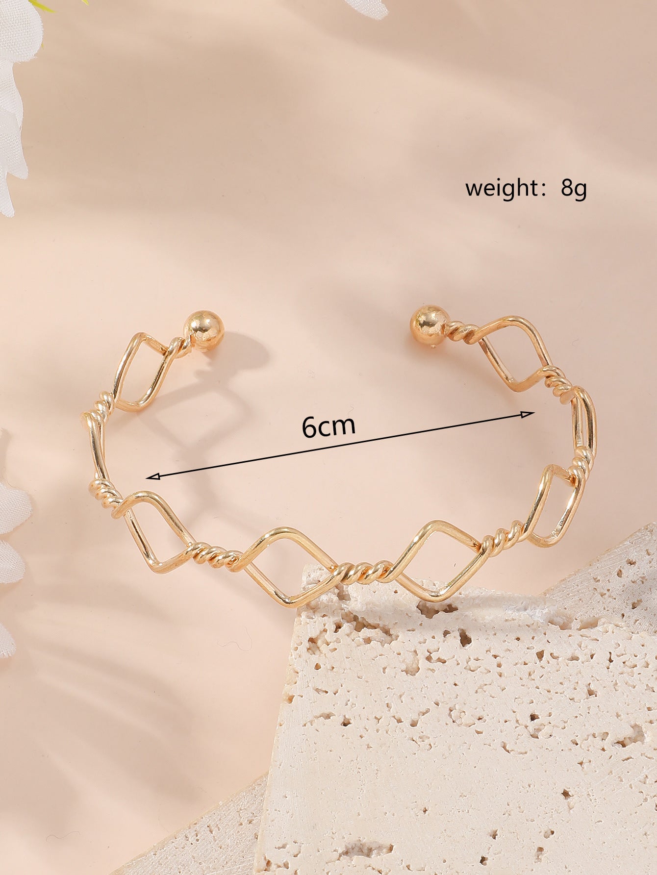 Metal Twist Geometric Knot Winding Hollow Open-end High-grade Light Luxury Personality Fashion Ladies' Bracelet 22Style Bracelet Pure Natural Infinite Avenue