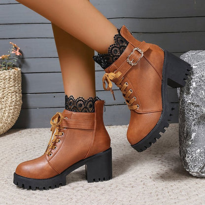 Fall Winter Fashion Korean Style Plus Size Short Boots Women Infinite Avenue