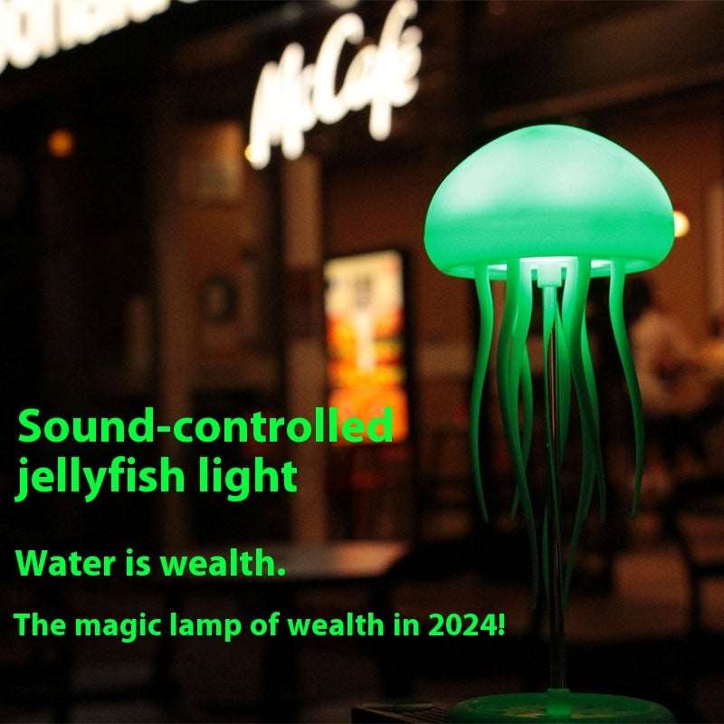 Jellyfish Mood Lamp LED Jellyfish Night Light Portable Jellyfish Lamp Jellyfish Decorations Smart Table Lamp For Bedside Desk Infinite Avenue