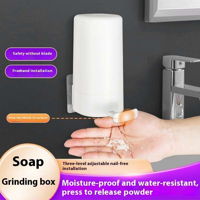 Soap Grinder Dispenser Soap Box Wall Mounted Dry Organizer Box Soap Powder Grinding Box For Restaurant Kitchen Office Gyms Hotel Infinite Avenue