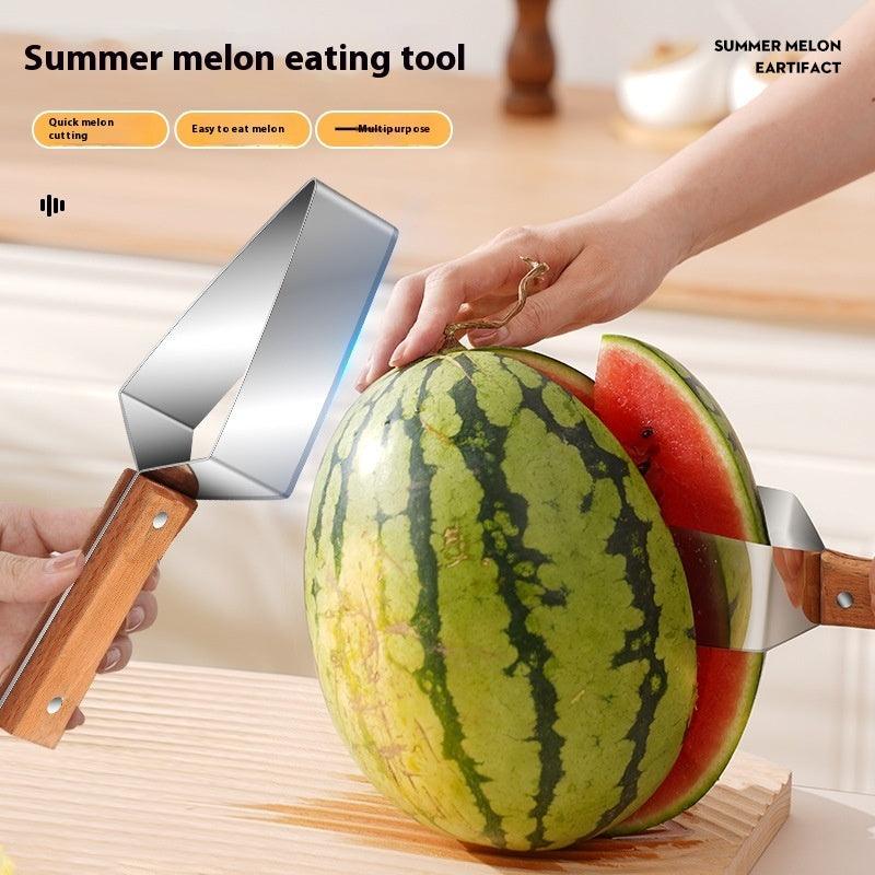 Watermelon Splitter - 430 Stainless Steel Melon Cutter - Infinite Avenue