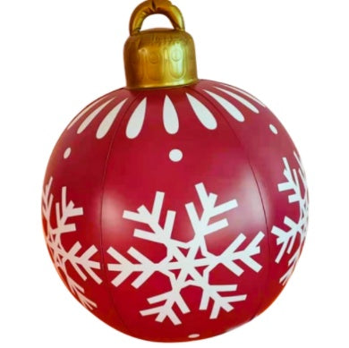 60CM Inflatable PVC Christmas Ball – Outdoor Tree Ornament Purple 1PC 60cm Infinite Avenue