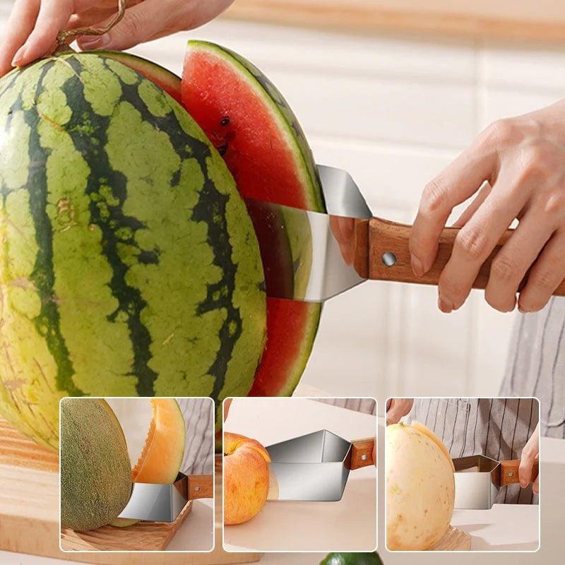 Watermelon Splitter - 430 Stainless Steel Melon Cutter - Infinite Avenue