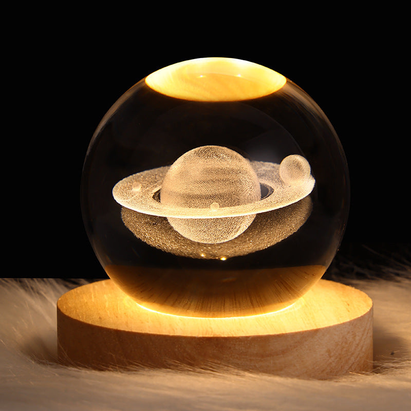 Luminous Starry Sky Crystal Ball – Moon Night Light & Gift Infinite Avenue