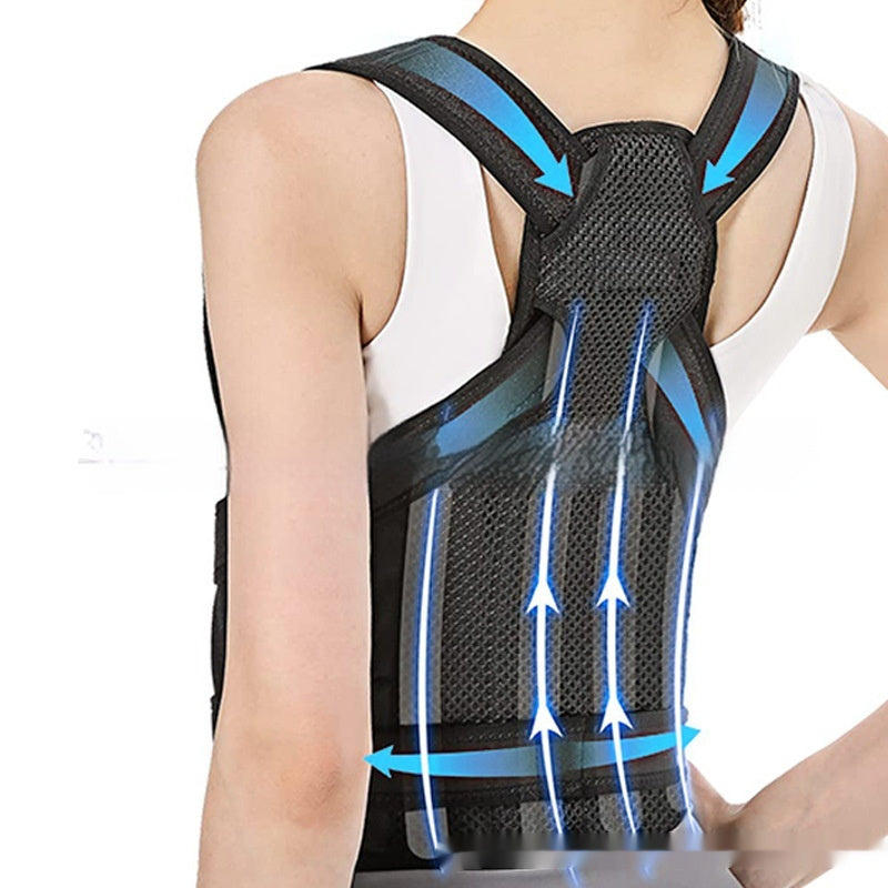 Breathable Mesh Sitting Position Rectifier Invisible Open Shoulder Back Straightener Infinite Avenue