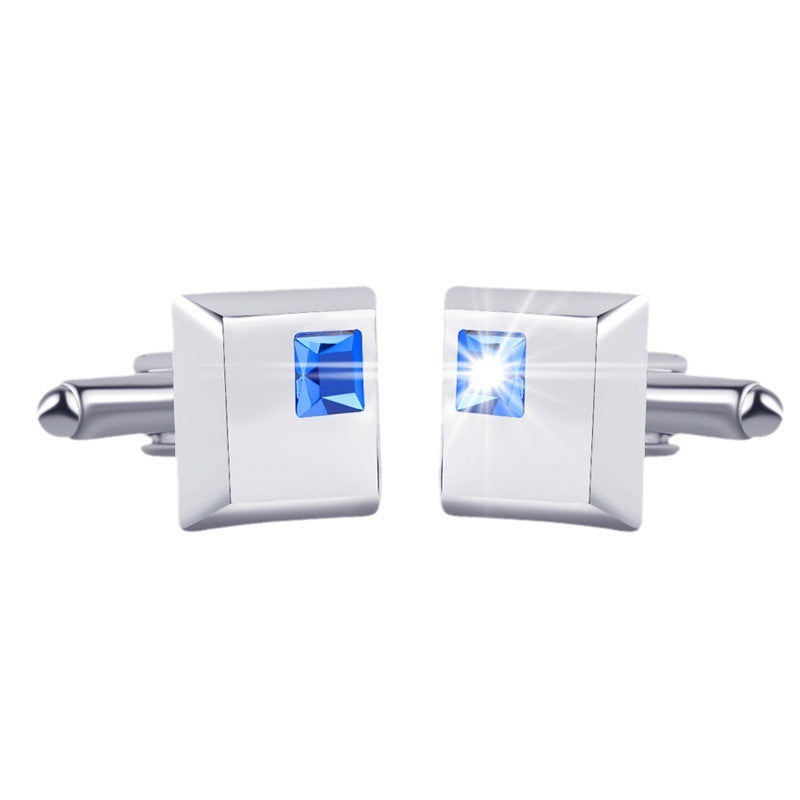 Alloy Spot Drill Fashion Men's Square Cufflinks Infinite Avenue