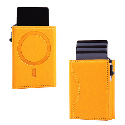 Phone Case Magnetic Card Holder Yellow Infinite Avenue