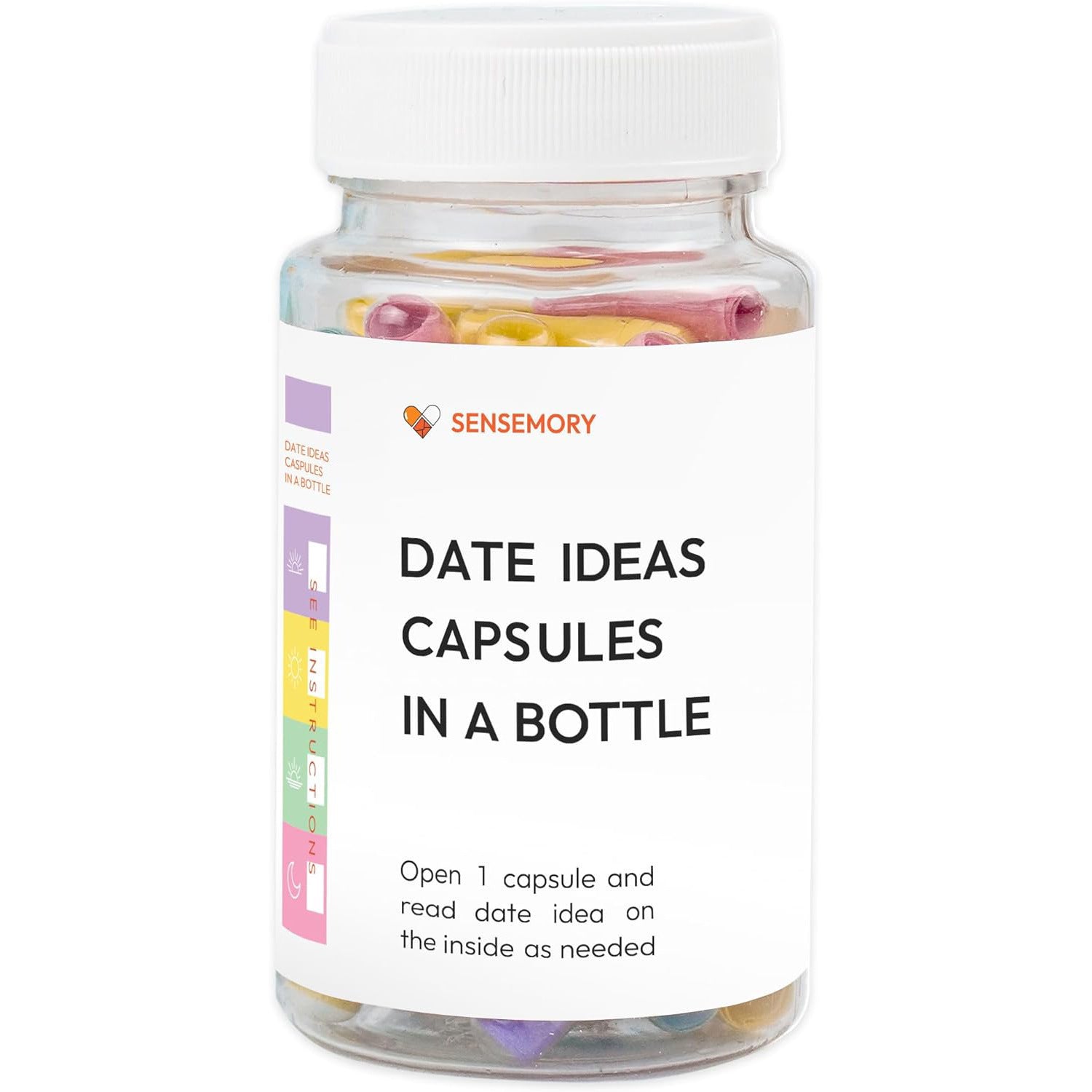 Love Messages In A Bottle Long Distance Relationship Pre-written Love Capsule Pot Gift Type A Positive With Words 100X55X55mm Infinite Avenue