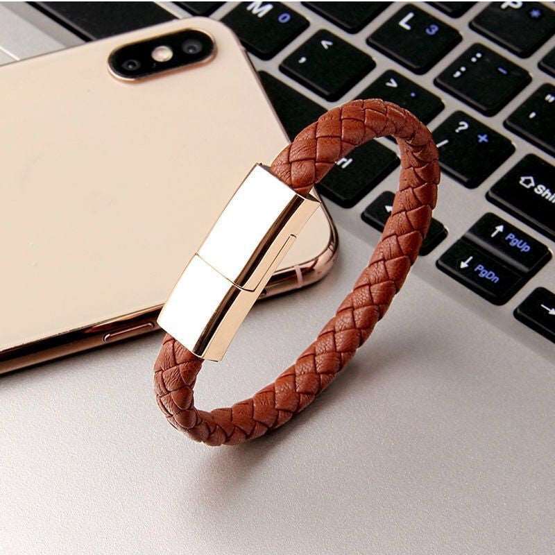 New Bracelet Charger USB Charging Cable Data Charging Cord For IPhone14 13 Max USB C Cable For Phone Micro Cable Brown Infinite Avenue