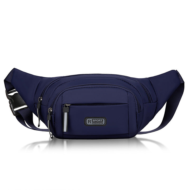 Men's Multifunctional Waist Bag Wear-resistant Waterproof Crossbody Bags Blue Infinite Avenue