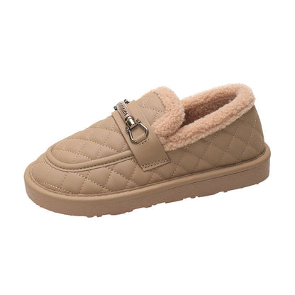 Women's Flat Bottomed Warm And Fluffy Cotton Shoes Infinite Avenue