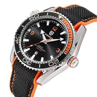 Sports Quartz Watch Men's Silicone Strap Waterproof Calendar Fashion Infinite Avenue