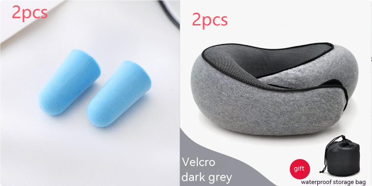 Travel Neck Pillow Non-Deformed Airplane Pillow Travel Neck Cushion Durable U-Shaped Travel Memory Cotton Nap Neck Pillow Flower Grey Velcro Style set1 Infinite Avenue