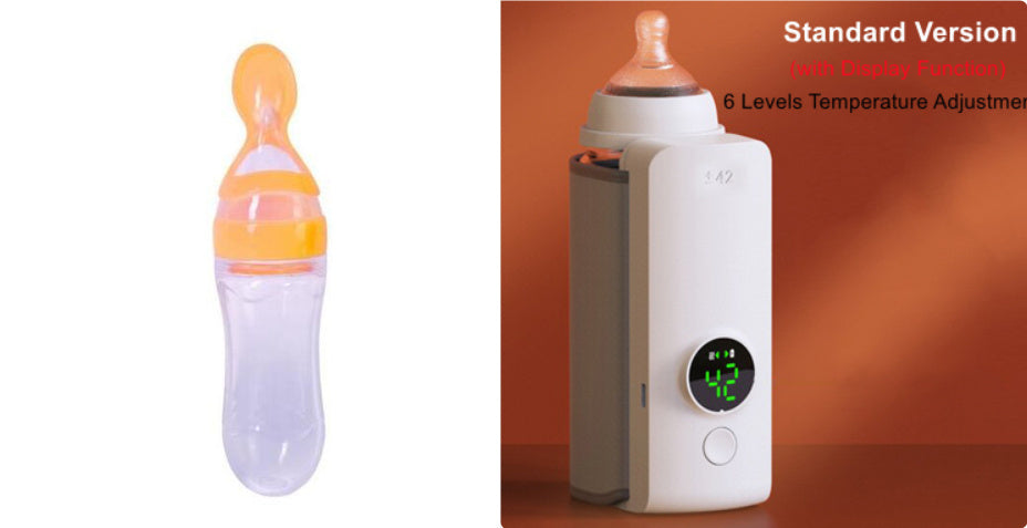 Portable Wireless Rechargeable Baby Bottle Warmer USB Charging And Heating Bag Portable Constant Temperature Milk Warmer Universal Bottle Insulation Sleeve Set Infinite Avenue