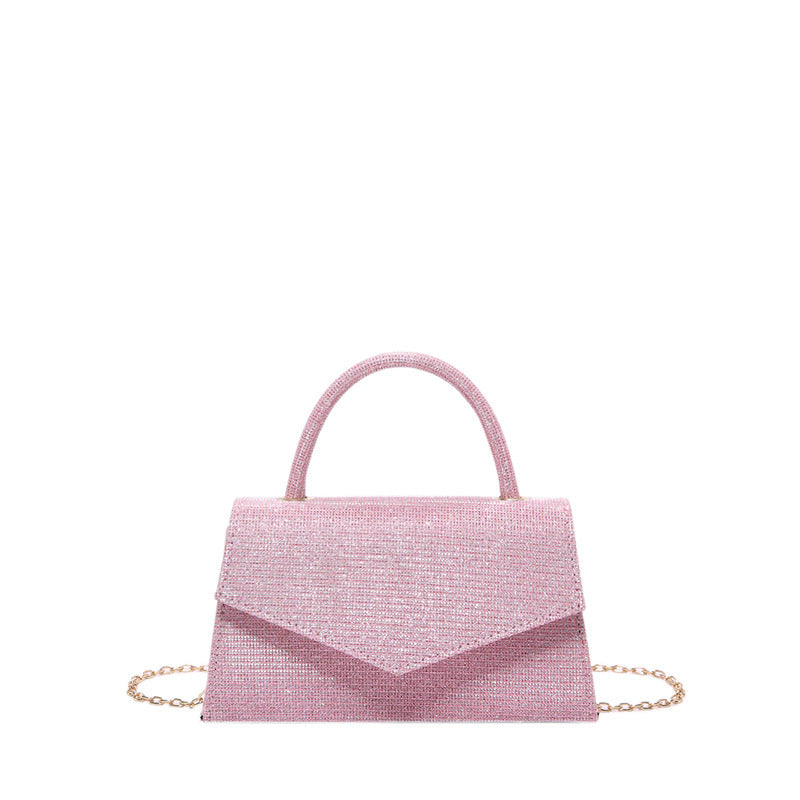 Fashion Diamond Small Square Bag For Women Pink Infinite Avenue