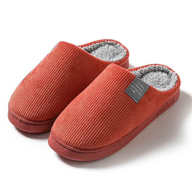 Home Indoor Wear-resistant Non Slip Cotton Slippers Infinite Avenue