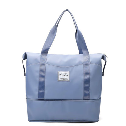 Travel Bag Large Capacity Wet And Dry Isolation Maternity Package Good-looking Handbag Lightweight And Wear-resistant Travel Outside Sky Blue Infinite Avenue