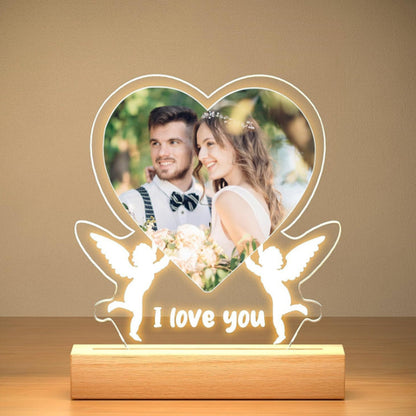 Valentine's Day Night Light Acrylic Color Printing Photo Personalized Ornament 3 Style Infinite Avenue