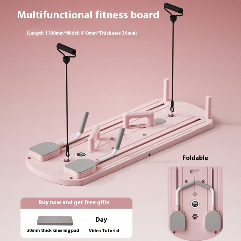 Multifunctional Fitness Board Household Fitness Equipment Pink Timing Suit Infinite Avenue