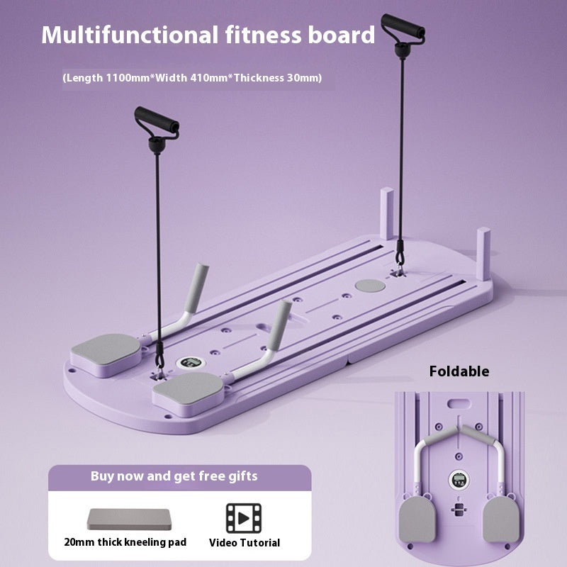 Multifunctional Fitness Board Household Fitness Equipment Purple Timing Drawstring Infinite Avenue