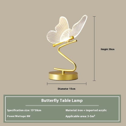 Bedroom Bedside Lamp Living Room Showcase Butterfly Table Lamp Butterfly desk lamp Infinite Avenue