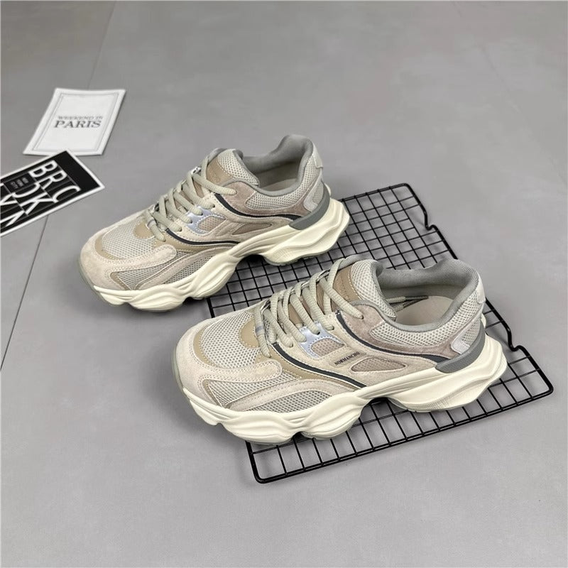 Thick Bottom Color Matching Paris Dad Shoes Lightweight Exercise Casual Infinite Avenue