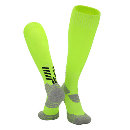 Men's High Non-Slip Soccer Training Socks Fluorescent Green Infinite Avenue