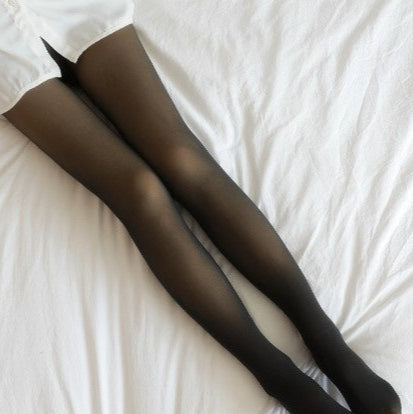 Velvet Thickened Translucent Stockings Black Pantihose Infinite Avenue