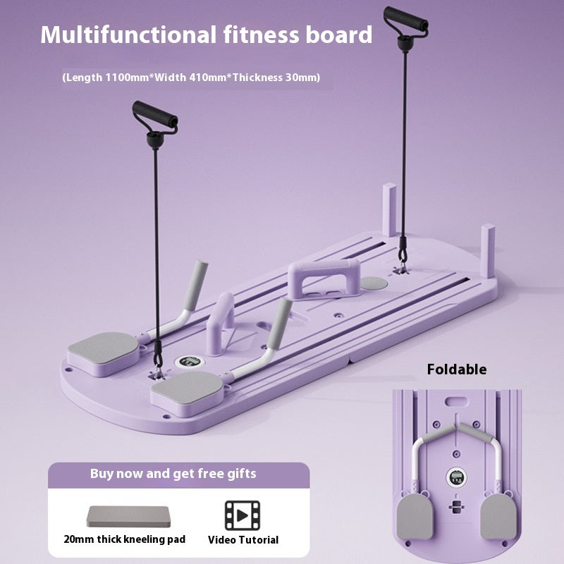 Multifunctional Fitness Board Household Fitness Equipment Purple Timing Suit Infinite Avenue